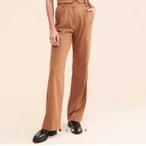 Favorite Daughter Favorite Pant Striped Brown Trousers